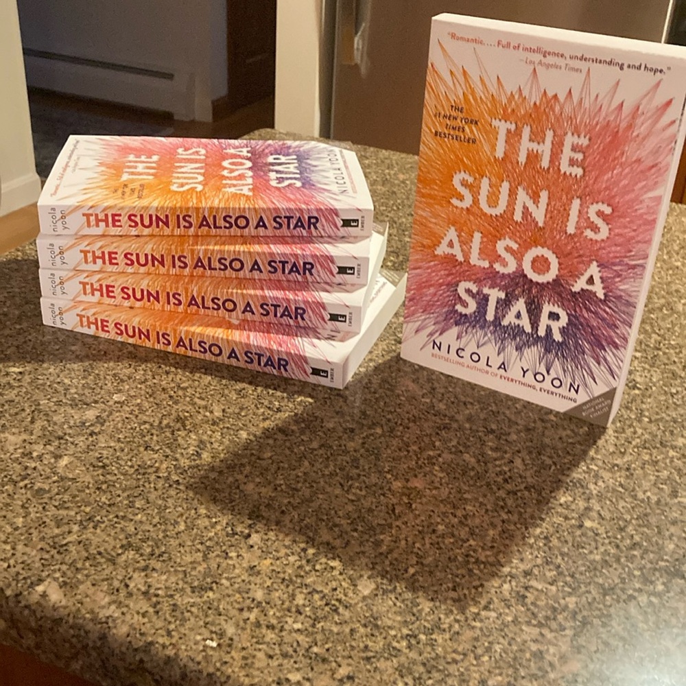 NEW.  5 Copies of The Sun Is Also A Star Book. Never Used.